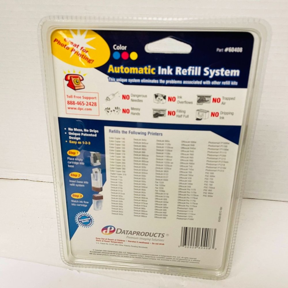 Dataproducts System Automatic Refill Color Ink #60408 Tri-color - Picture 4 of 7